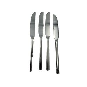 4 Stainless Steel Table‎ Knives Modern Flatware Set 9.25" Stainless China J